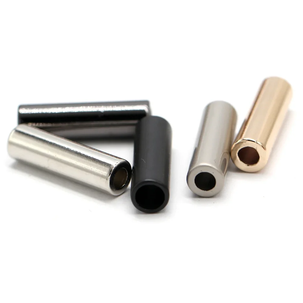 10Pcs High Quality Cylinde Metal End Stopper Cord Rope Ends Lock Lanyard Clips Fastener Garment Drawstrings Accessories 20/25mm