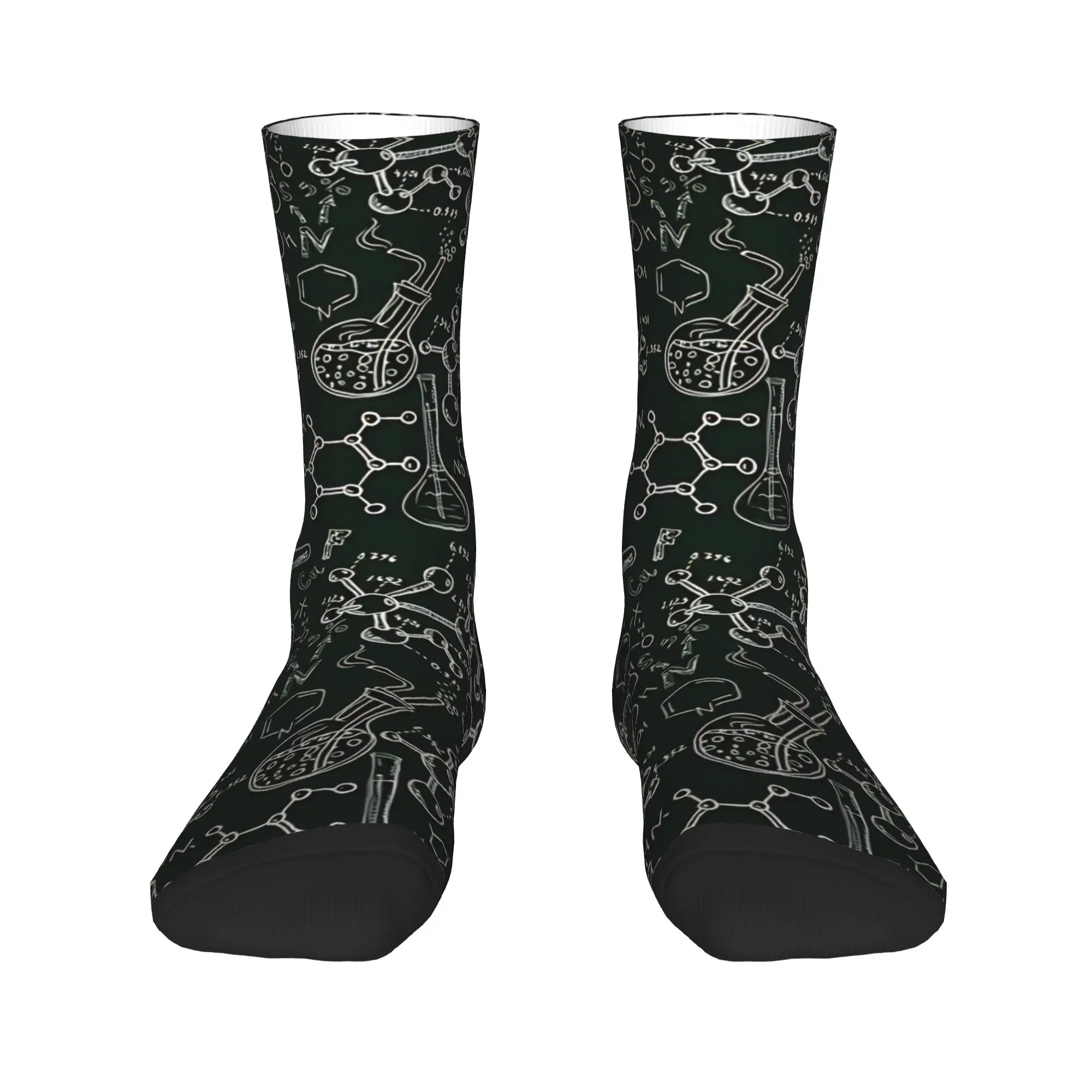Unisex Men Socks Vintage Science Old Chemistry Laboratory Seamless  Stockings Autumn Soft Socks Printed Running Non Skid Socks