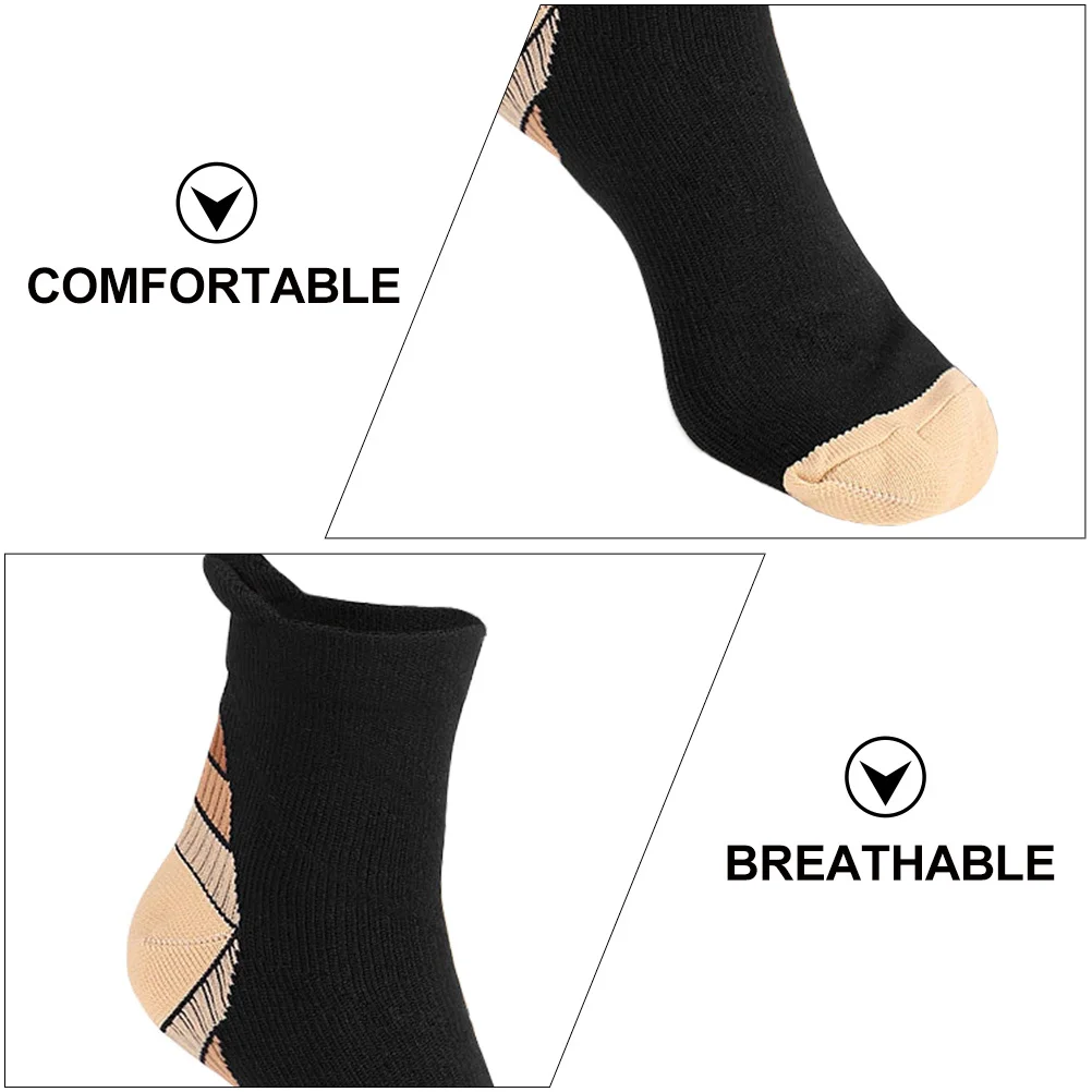 

1Pair Striped Running Socks High Performance Sweat Absorbing Quick Dry Stretchable Fashion Socks for Men Women Winter Use