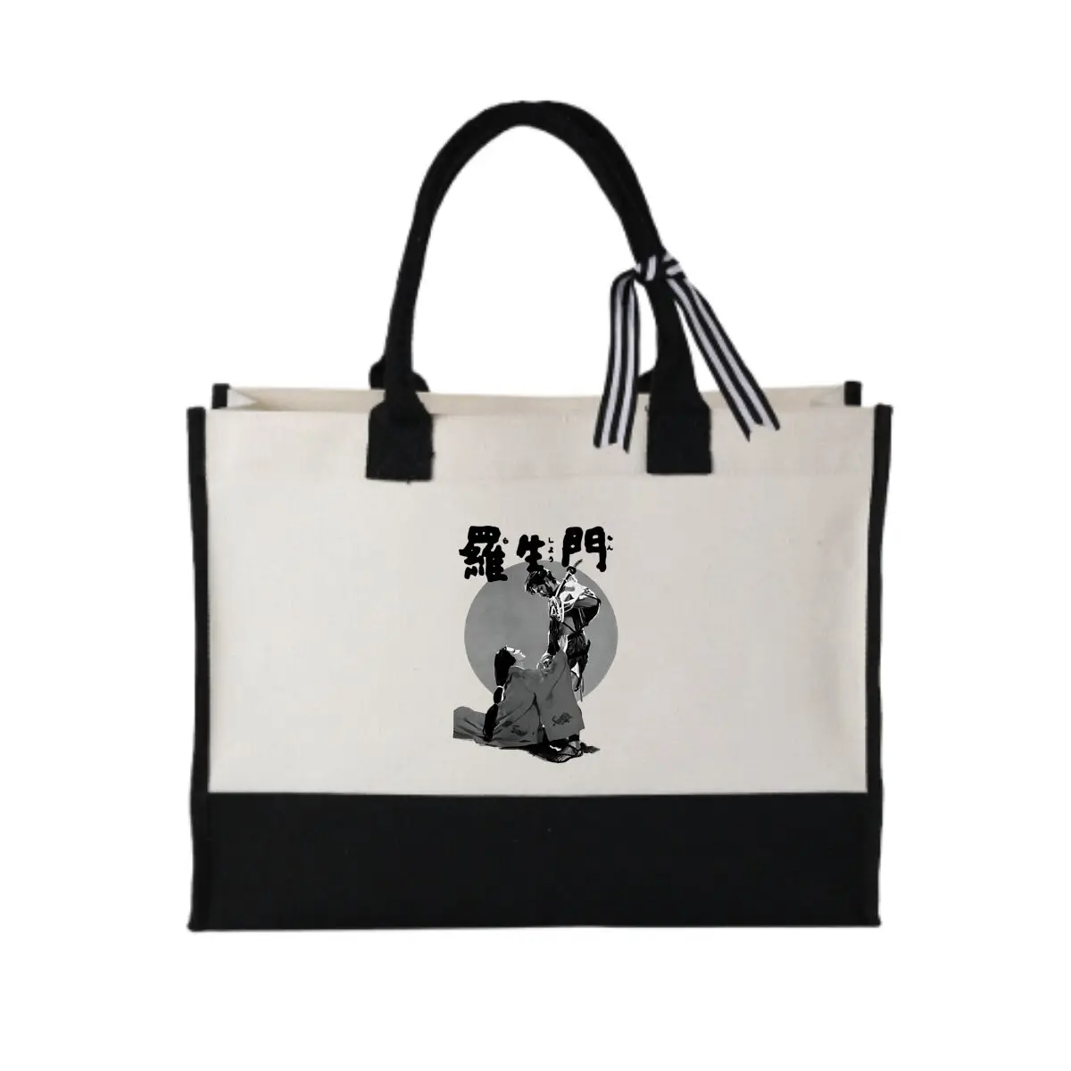 

Rashomon Tale Twists Truth Eco-Friendly Shopping Tote Simplicity Patchwork Canvas Bag