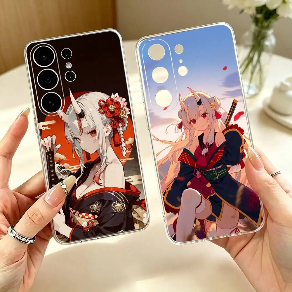 VTuber N-Nakiri A-Ayame  Clear Soft Silicone Phone Case for Samsung S25 S24 S23 S22 S21 S20 Ultra Plus