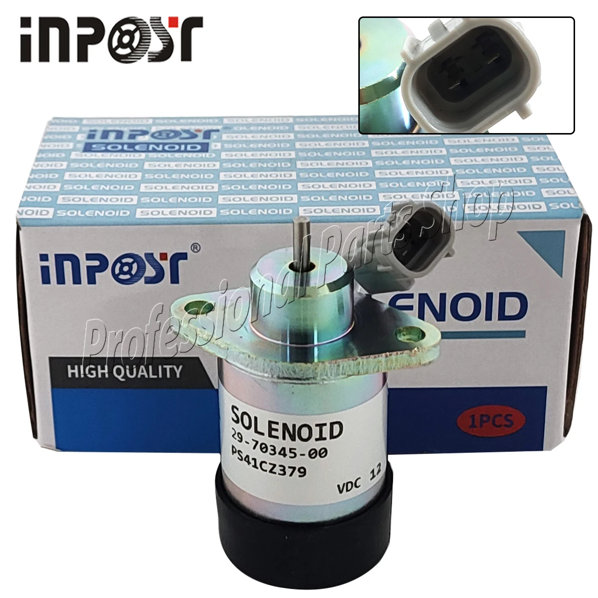 

New 12V PS41CZ379 Fuel ShutOff Stop Solenoid 29-70345-00 PS41CZ379 For Carrier Vector 1350