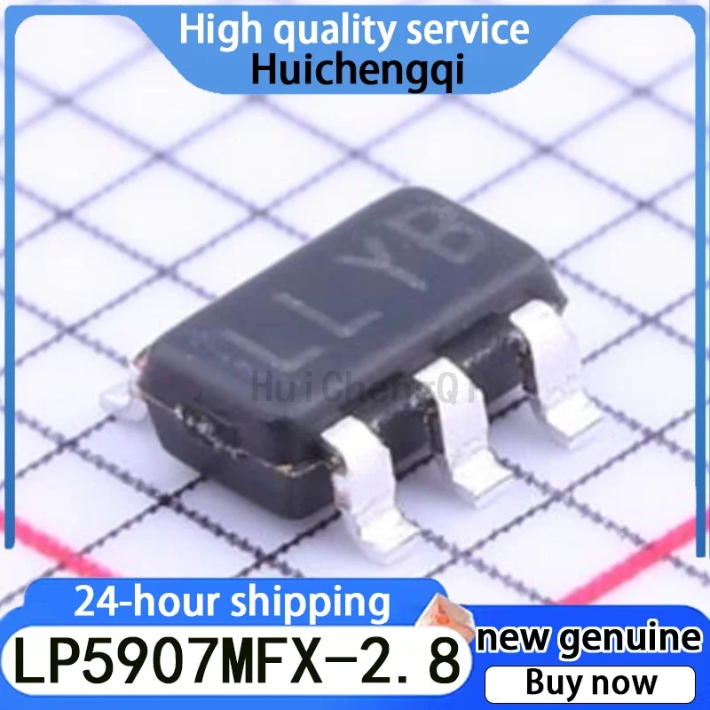 10PCS LP5907MFX-2.8/NOPB SOT-23-5 Low-voltage Drop Voltage Regulator (LDO) Chip