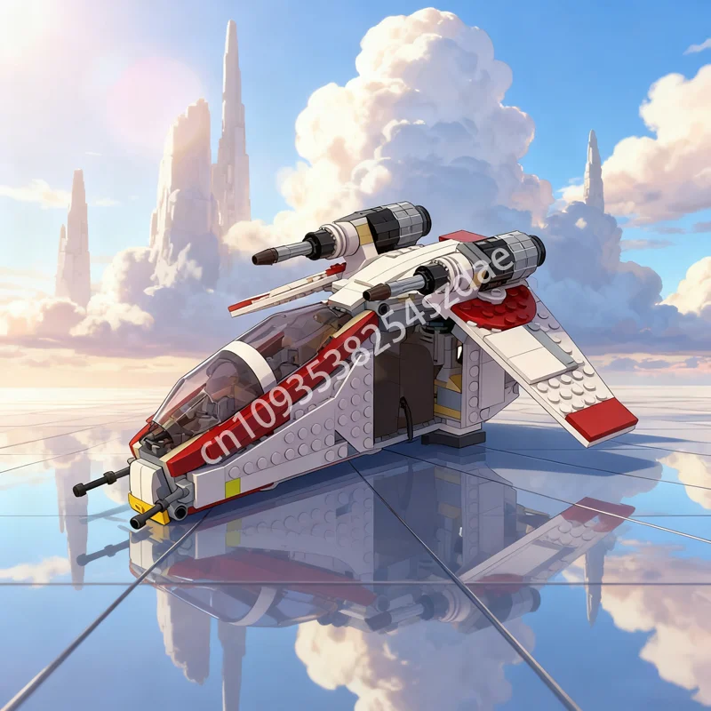 

355 шт. MOC Republic Gunship LAAT I альтернативная звезда боевая модель строительные блоки Рождественский подарок DIY идея игрушки кирпич детский день рождения