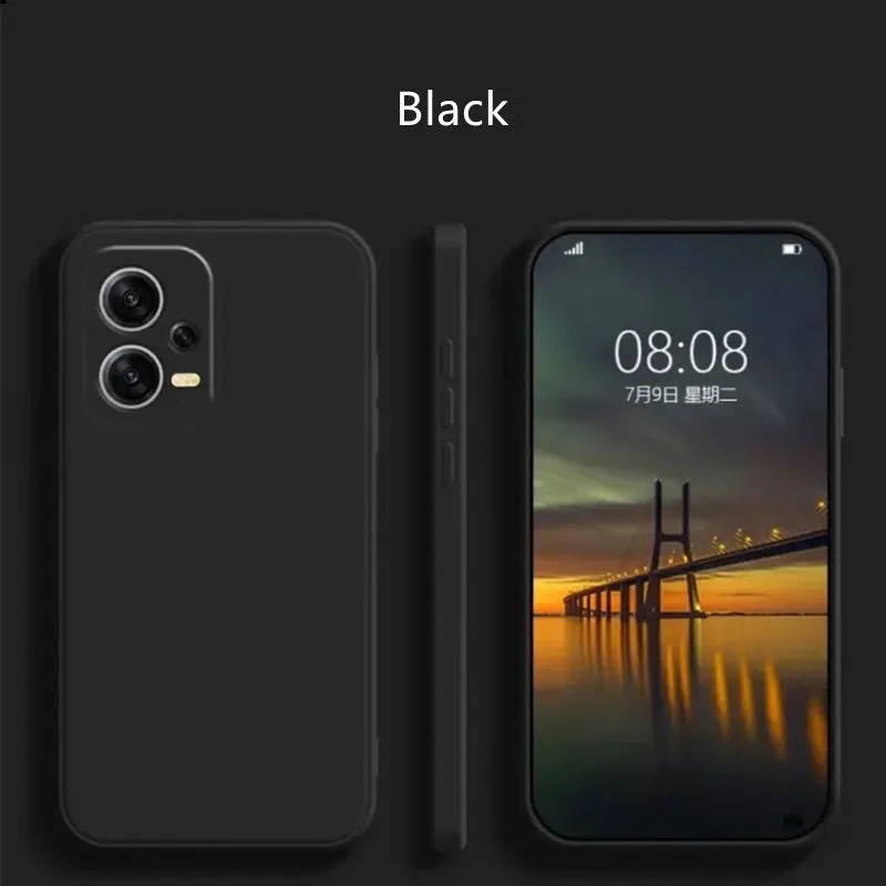 For Xiaomi Redmi Note 12 Pro 5G Case Cover Redmi Note 12 Pro Plus Funda Shell Soft Liquid Silicone Phone Coque Redmi Note 12 Pro