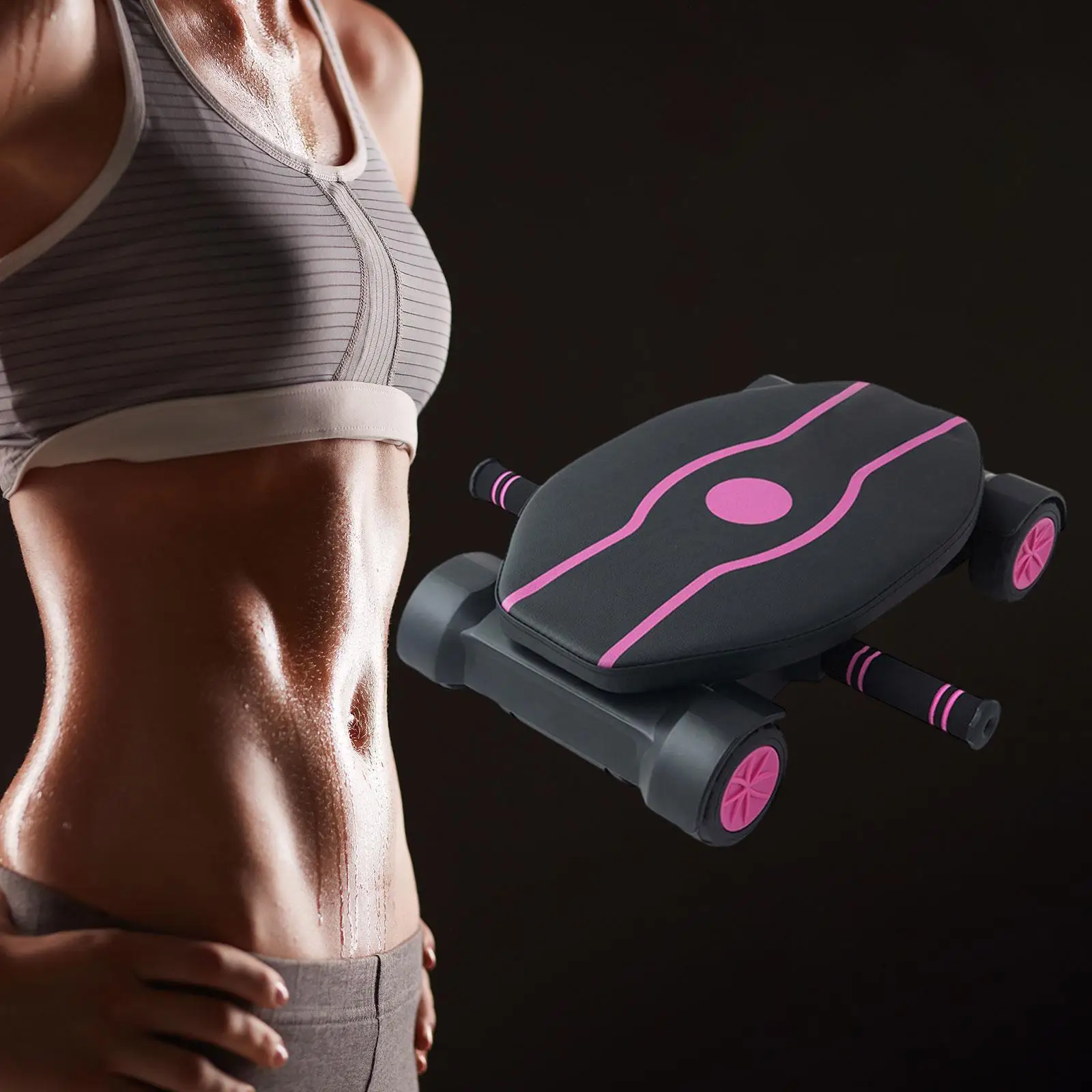 

Abdominal Wheel Automatic Return Fitness Professional Core Workout Equipment