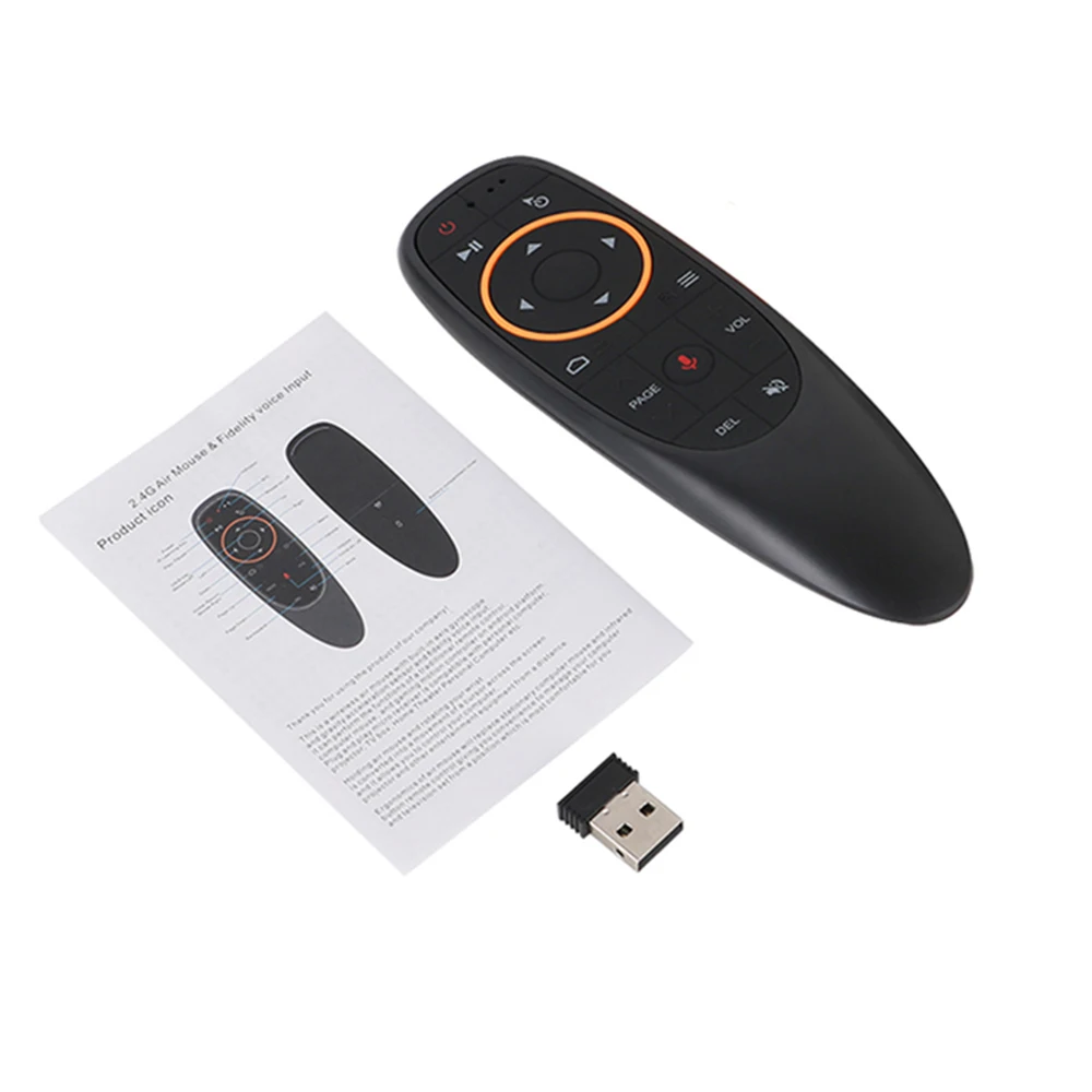 G10S PRO BT telecomando vocale 2.4G con BT5.0 Wireless Air Mouse giroscopio Smart Remote retroilluminato per Android TV Box PK G10