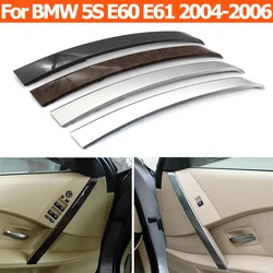 Interior Car Front Rear Left Right Inner Door Handle Cover Trim For BMW 5 Series M5 E60 E61 2004 2005 2006 520i 523i 525i 530i