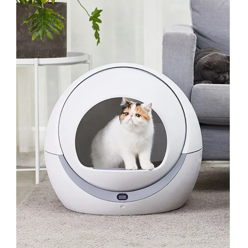 

Automatic Self Cleaning Cats Sandbox Smart Litter Box Top Entry Furniture Large Kitten Litter Box Decorations Pets Cat Toilet