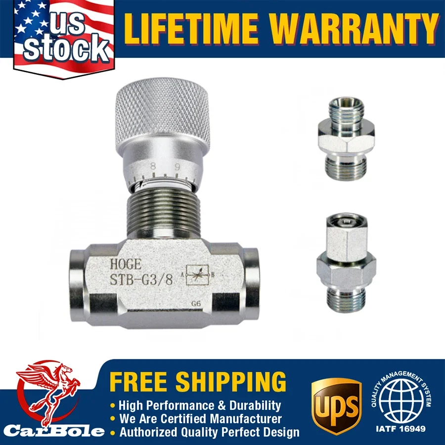

STB-G3/8 For Mini Excavator New 3/8" L08 Hydraulic Flow Control Valve