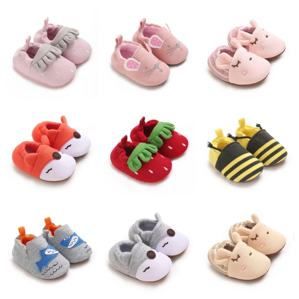 

Детские носки-тапочки для ходьбы, весенне-осенние, с теплоизоляцией, мягкой подошвой, противоскользящие, для мальчиков и девочек