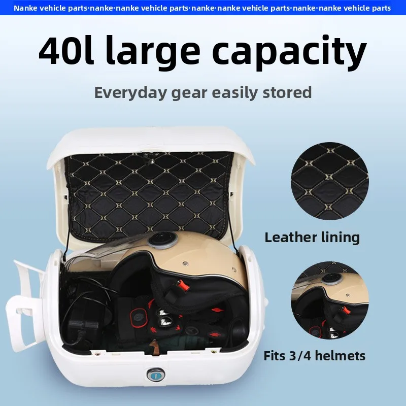 

Motorcycle Gas Tank Tail Box Scratch-proof and Waterproof Electric Vehicle Tailbox Motorcycle Trunk Hot Selling