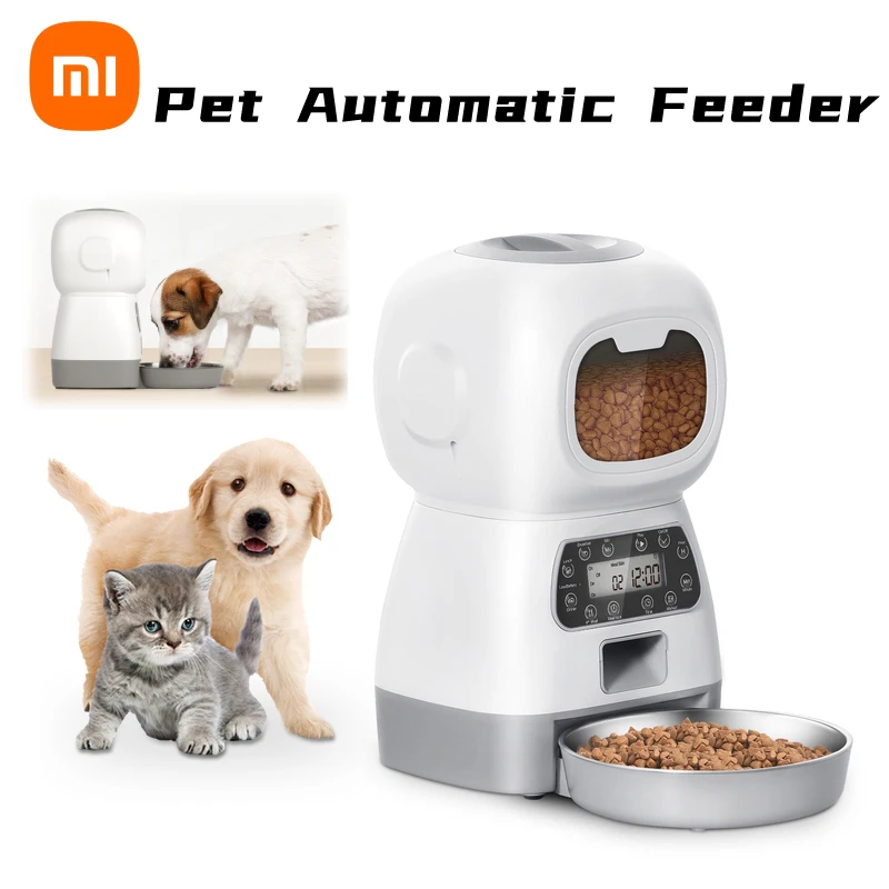 Automatic Cat Feeder 3.5L Dog Food Dispenser Bowl Pet Dogs Water Fountain Drinking Feeding For Pet Smart WIFI Feeder