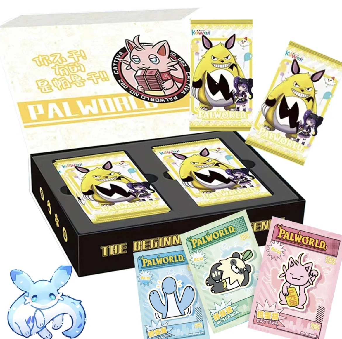 بطاقة Kawaii Palworld الأصلية للأطفال شخصيات لطيفة قطع الورق الكرتونية نمط بطاقة الترفيه هدايا المهرجانات للأطفال