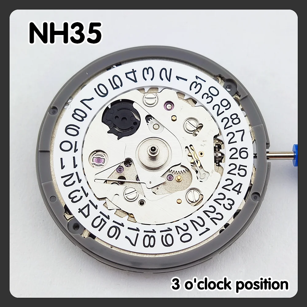 NH35 movement automatic mechanical movement white/black calendar movement 3/6/9 o'clock movement Japan original movement