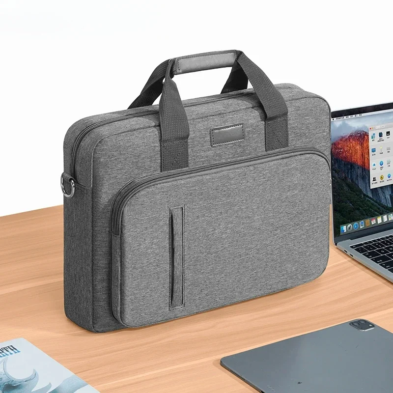 Funda para portátil 13,3 14 15,6 17,3 pulgadas, bolsa impermeable para portátil para Macbook Air Pro 13 15, bolso de hombro para ordenador, maletín