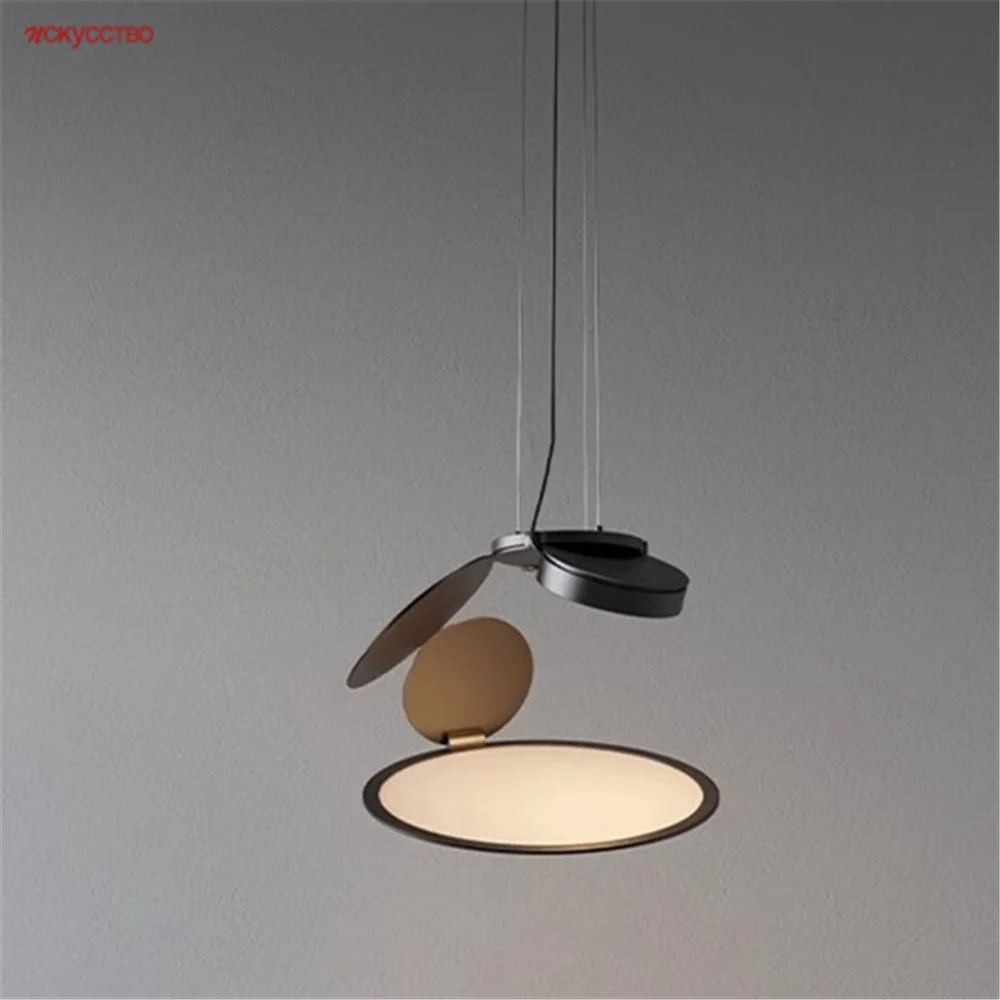 Elegant Design Cut Minimalism Pendant Lights Dining Table Kitchen Cafe Bar Home Decoration Metal Acrylic Hanging Lamp Fixtures