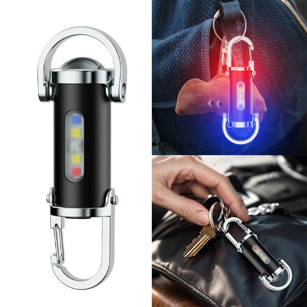 

Portable Keychain Torch 7 Light Modes Small Keychain Light Pocket Flashlight for Camping Hiking & Emergency