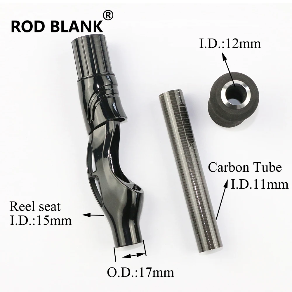 Rod Blank1 Set Spinning  Reel Seat Eva Cap Fishing Rod Building Component Rod Repair Accessory