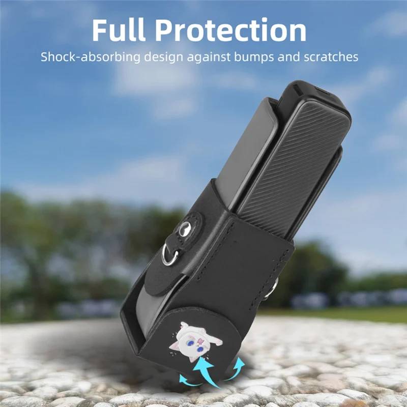 RISE-pour DJI OSMO POCKET3 étui de protection en cuir accessoires de Drone housse de protection rose
