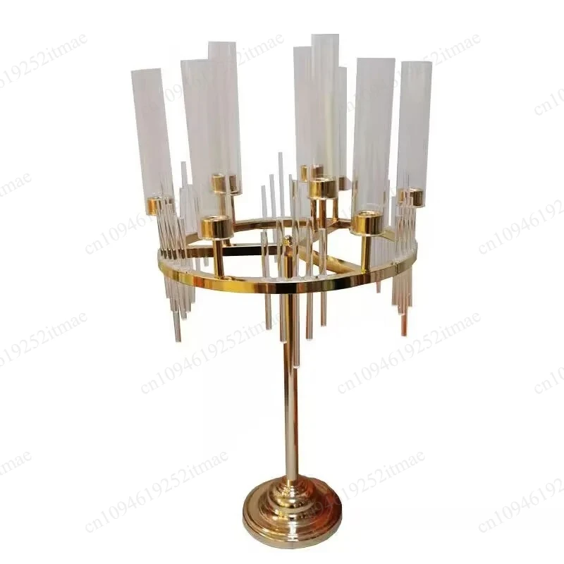 Multi Head Candle Holder Party Table Centerpiece Flower Vase Ornament