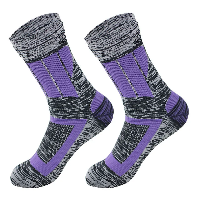 2PCS Breathable Waterproof Socks Warm Thermal Outdoor Socks for Hiking Camping Wading Skiing Snow Cycling Riding view 6