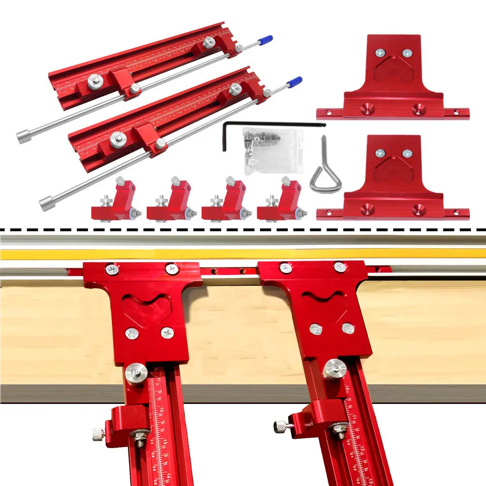 Imagem -02 - Universal Guia Rail Conjunto para Carpintaria Serra Elétrica Máquina de Gravura Auxiliar Faça Você Mesmo Acessórios