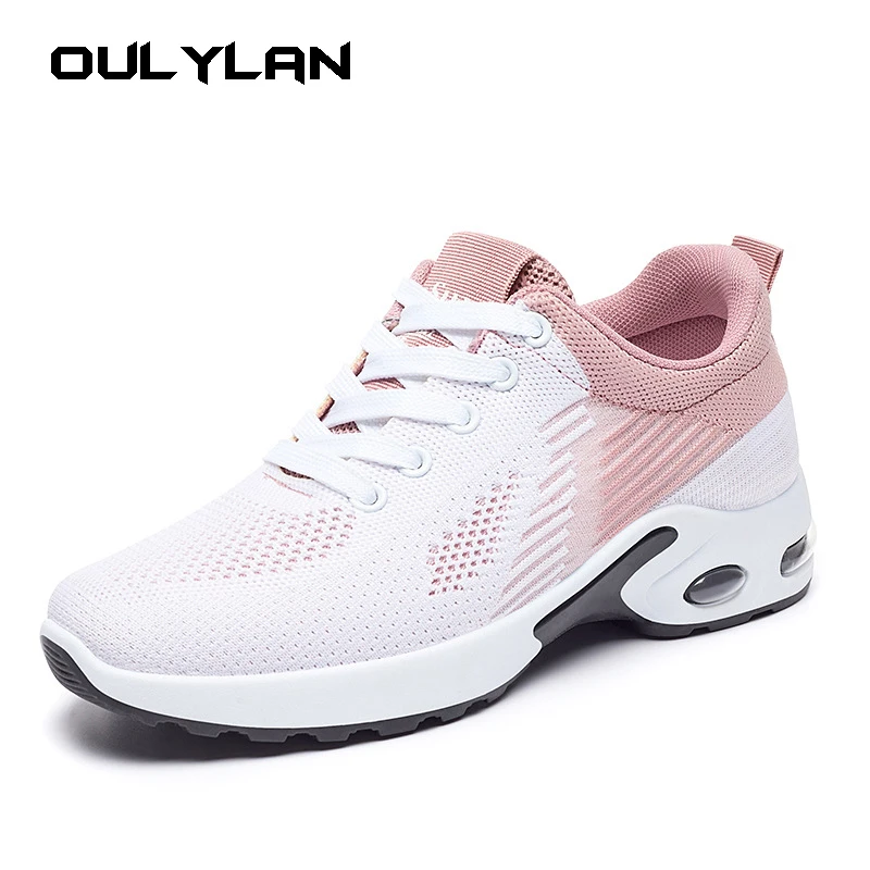 2024 Dames Sportschoenen Lente Dames Casual Sneakers Outdoor Hardloopschoenen Mode Urltra Licht Gebreide Ademende Schoen