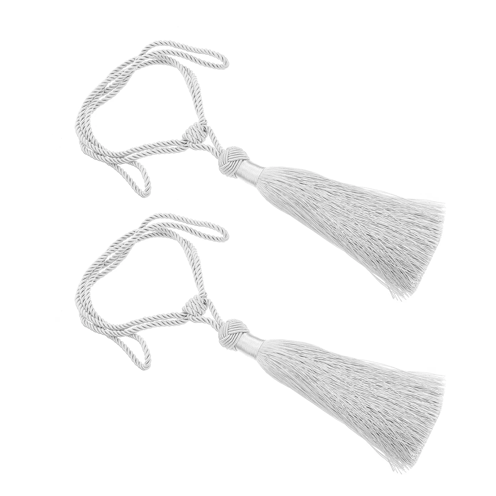 

2Pcs Woven Curtain Tiebacks Tassel Style Hotel Window Decoration Rope Straps Curtain Tiebacks Rope Tie Backs