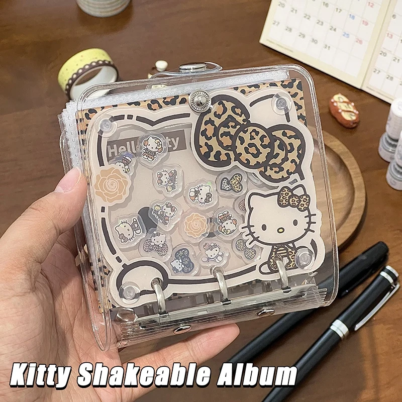 Transparent Stickers Storage Album Cute Stickers Storage Album with Inner Pages Student Fans Change Stickers Gifts Binder
