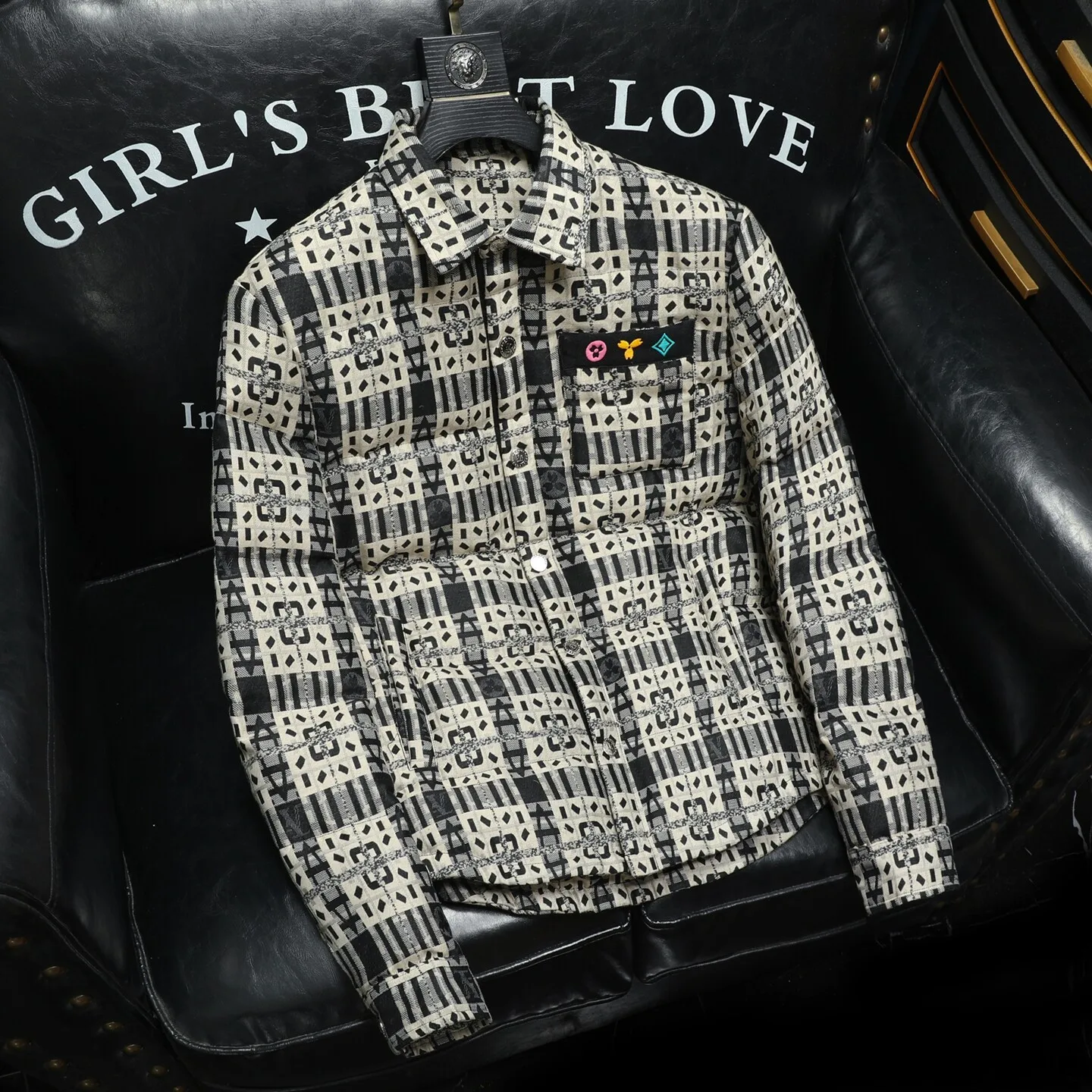 

Thiened 90, пуховое клетчатое камуфляжное пальто с капюшоном, мужское зимнее теплое пальто обычного кроя из полиэфирного волокна