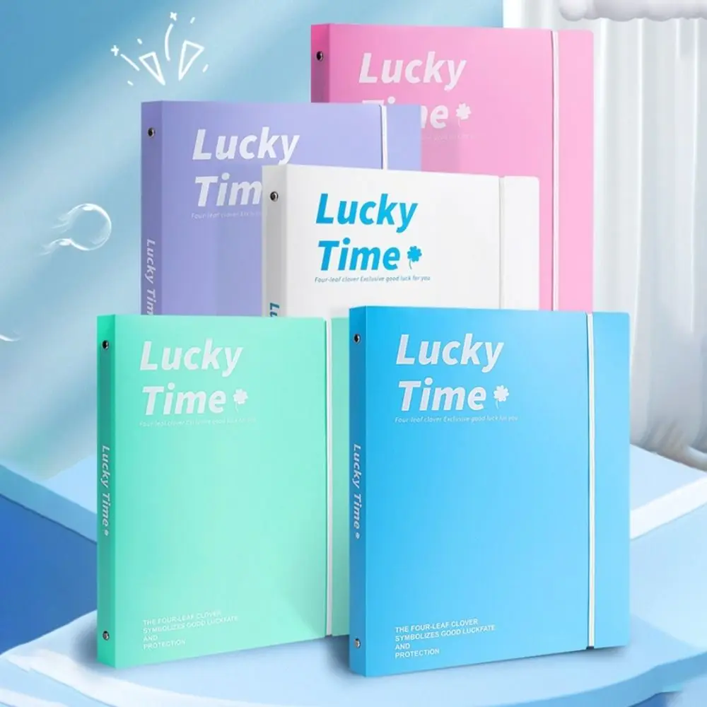 مجلد ملفات PP A4 ملون سعة كبيرة 3 فتحات مجلدات الموثق الغبار مقاوم للماء حلقة الموثق مجلد تخزين المستندات