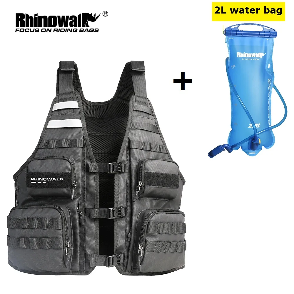 

Rhinowalk Riding Vest Multi Pocket Vest Adjustable Size Quick-Dry Waistcoat Outdoor Hiking Cycling Vest Fishing Accessories