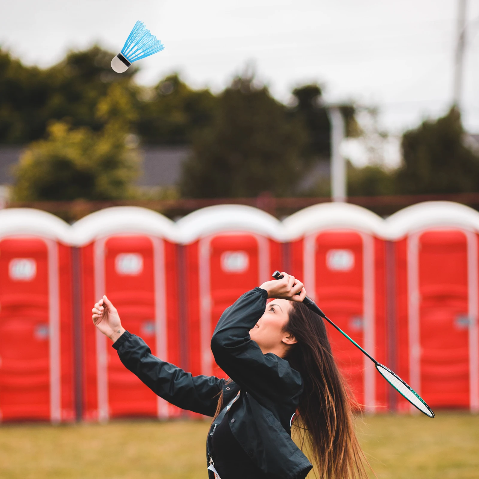 

12pcs Plastic Badminton Shuttlecocks Durable High Stability Nylon For Indoor Outdoor Sports Training Replacement Ball