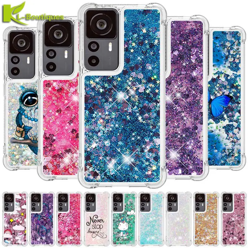 12T Pro Case on For Coque Xiaomi 12T Pro Cover Quicksand Dynamic Liquid Case For Funda Xiomi Xiaomi Mi 12T 12 T Pro Phone Cases