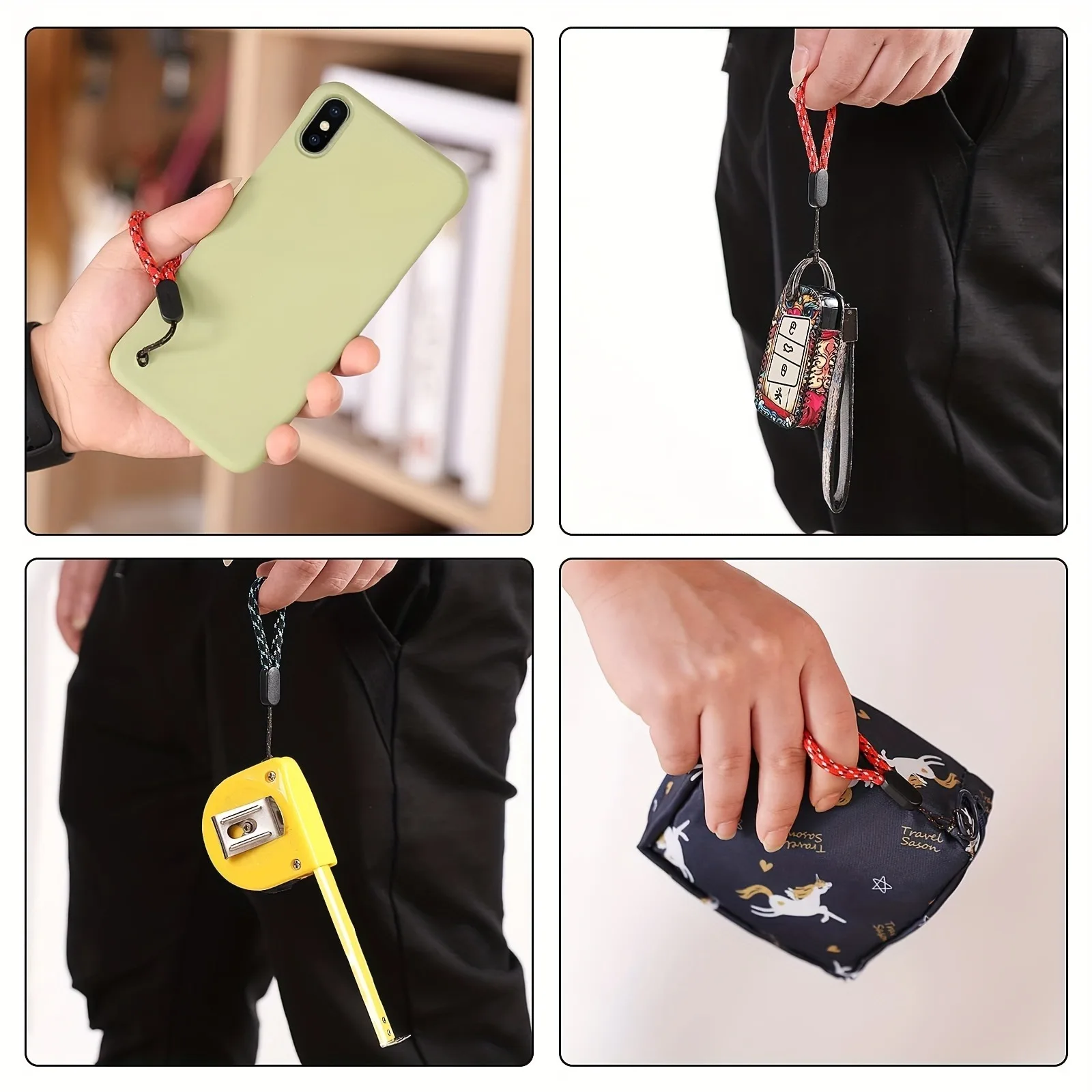 3/5pcs Mobile Phone Strap Short Lanyard for iPhone Cellphone Hold Lanyards Wear-resistant for Keys ID card Strap Handheld Rope image 4