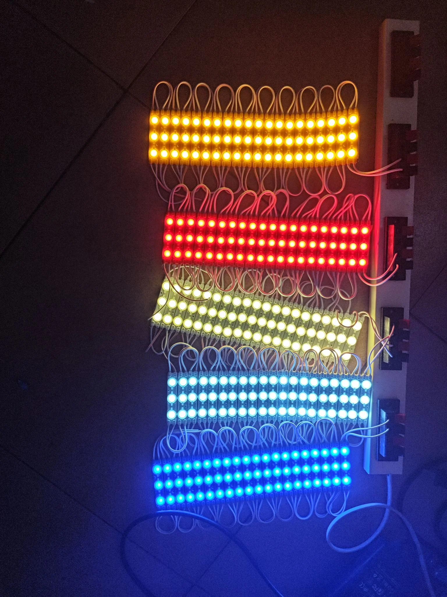 20pcs DC12V 2835 SMD 3 LED Module Injection Waterproof IP67 Decorative 2835 Hard Strip Bar Light Lamp White Red Green Blue
