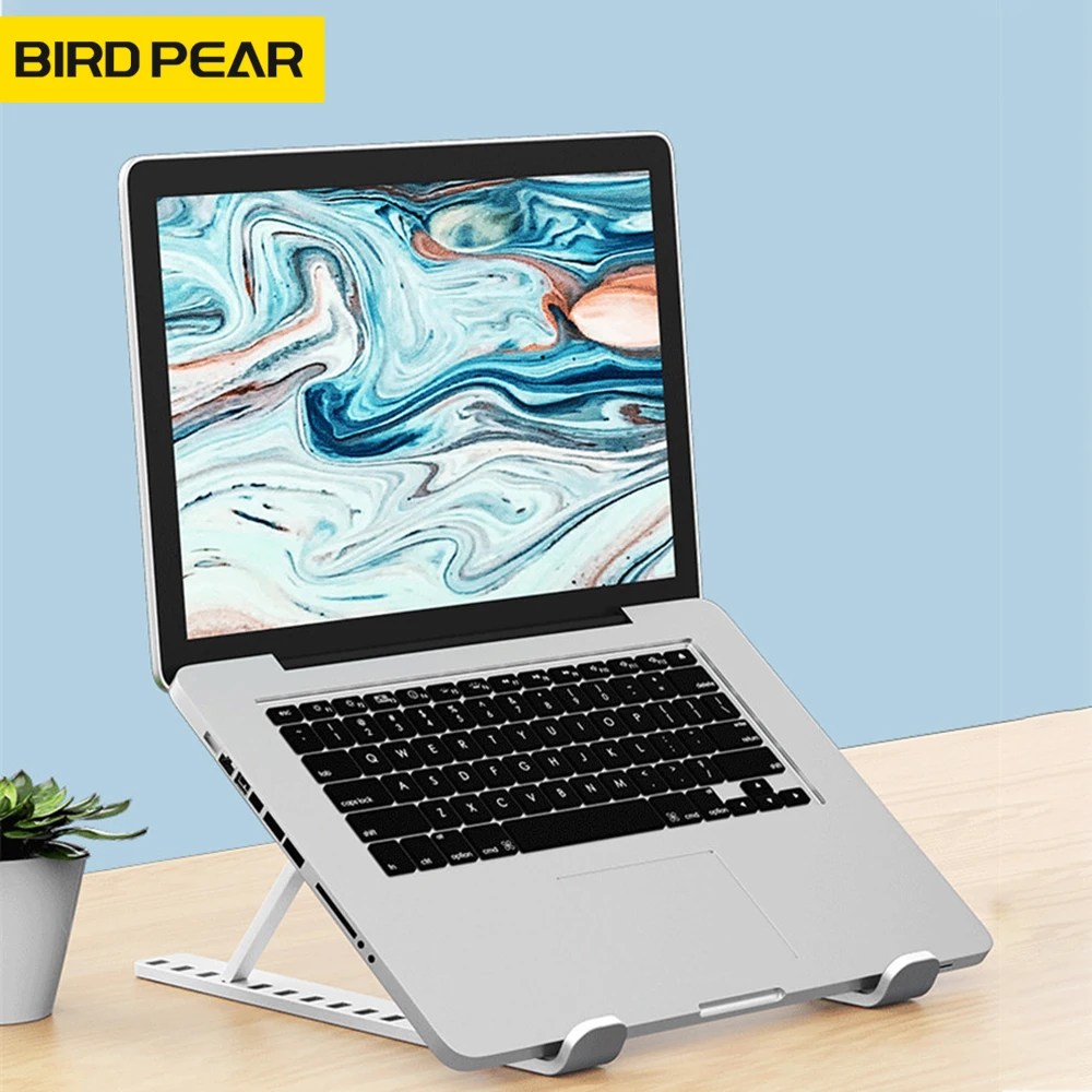 Laptop Ständer Kunststoff Rutschfeste Einstellbare Faltbare Tragbare Für HP MacBook Air Pro Notebook Computer Halterung Heben Halter