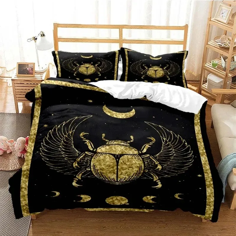 

Ancient Egypt Egyptian God Egyptian Cat Anubis Bedding Set Duvet Cover Comforter Bed Single Twin Full Queen Kids Girl Boys Gift