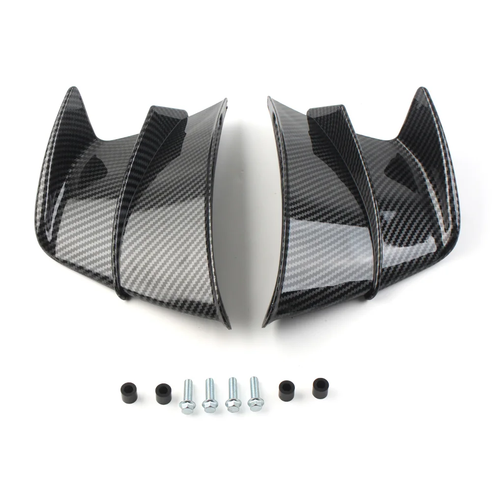 2Pcs Carbon Fiber Motorcycle Fairing Winglets Air Deflector For DUCATI Panigale V4S V4R V4 2019 2020 2021