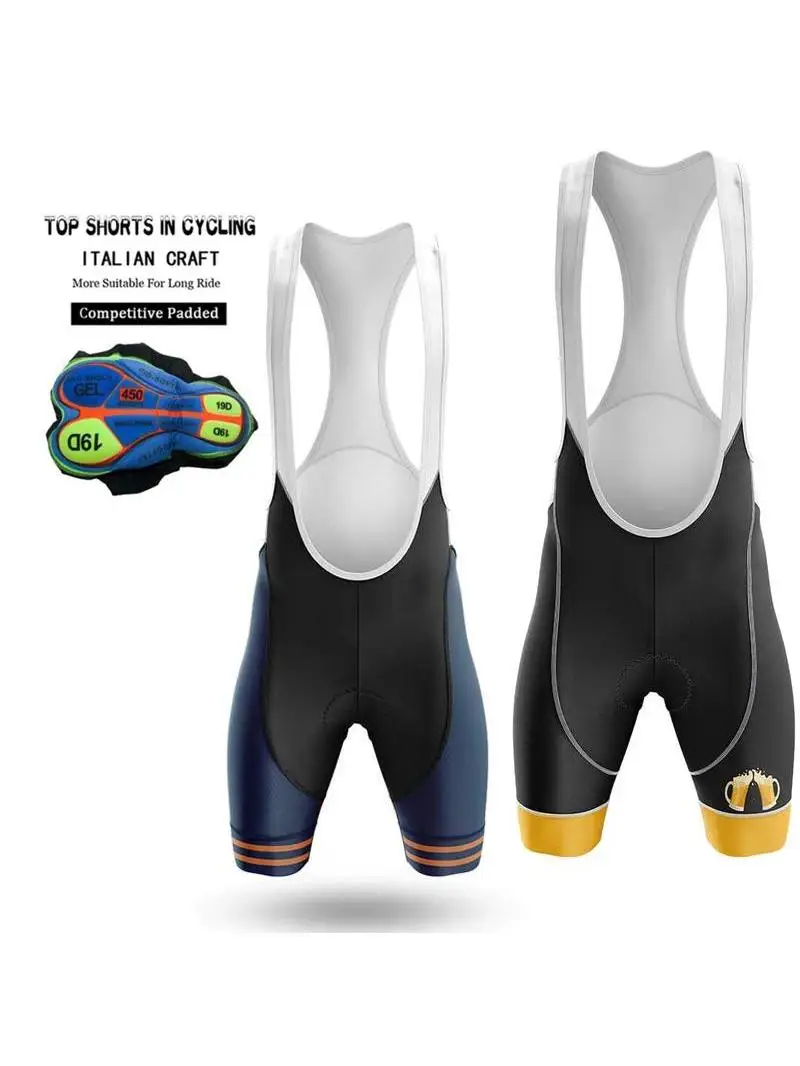 AliExpress NONE Cycling Bib Shorts New Men Outdoor Wear Bike Cycling 19D Padded Riding Bib Tights Bicycle Quick Dry Cycling Pants