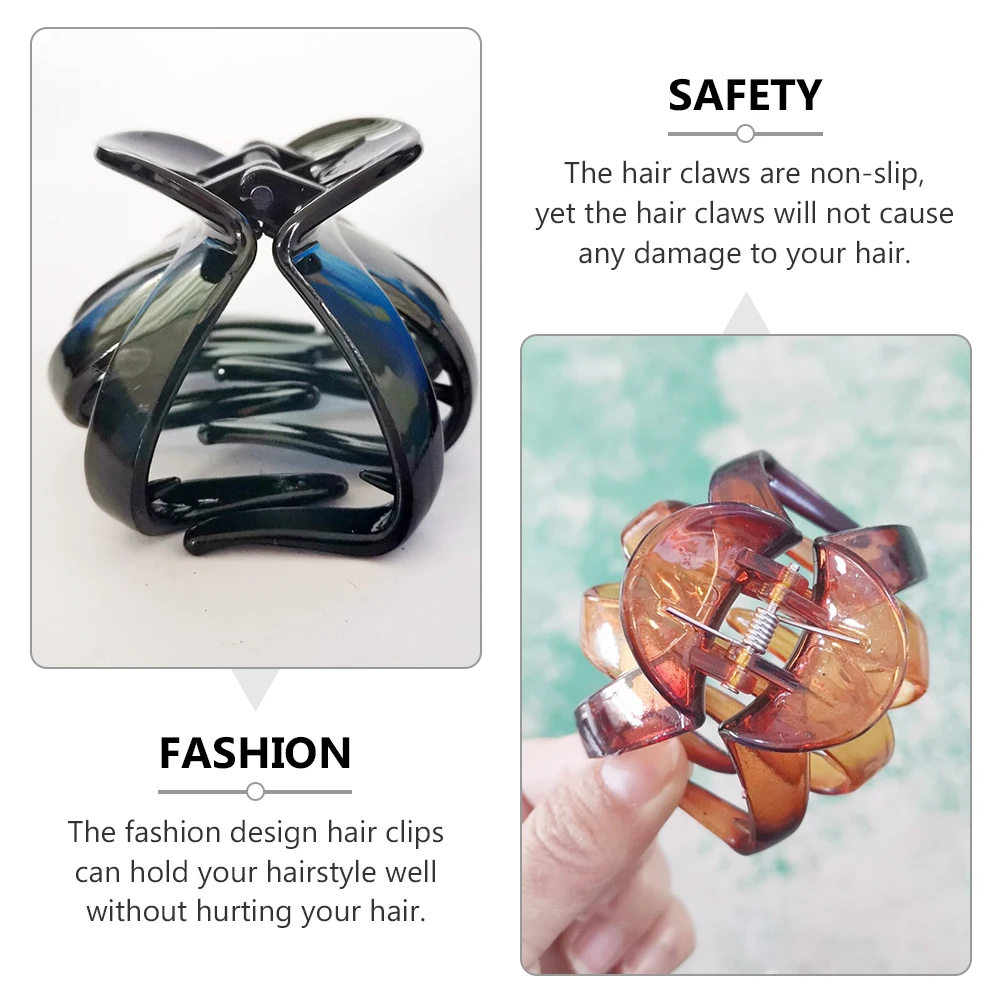 

9 Pcs Octopus Hair Clip Wedding Accessories Small Grip Clips Claws Vintage Plastic for Women's