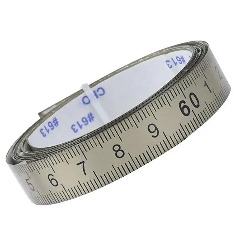 1-6M Stainless Steel Tape Measures Scale Ruler Portable Metric Self-adhesive Mechanical Rulers Measuring Ruler Gauging Tools