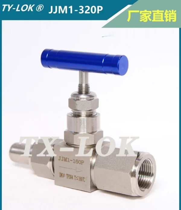 مقياس الضغط JJM-160P صمام الكرة الأرضية صمام إبرة 304 316 الفولاذ المقاوم للصدأ صمام أداة ملحومة بالضغط العالي