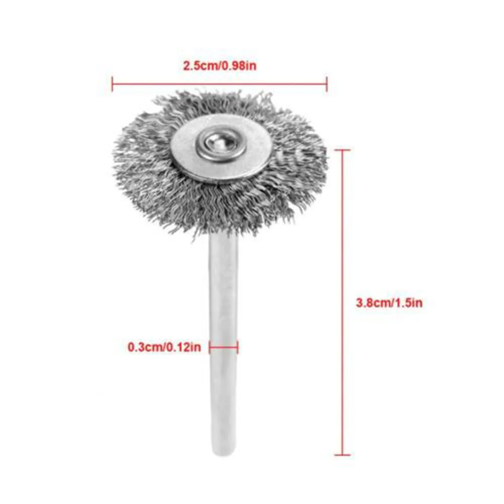 Stainless Steel Wire Brush 25mm for Grinder Rotary Tool Metal Finishing Rust Oxide and Electroplating Layer Removal