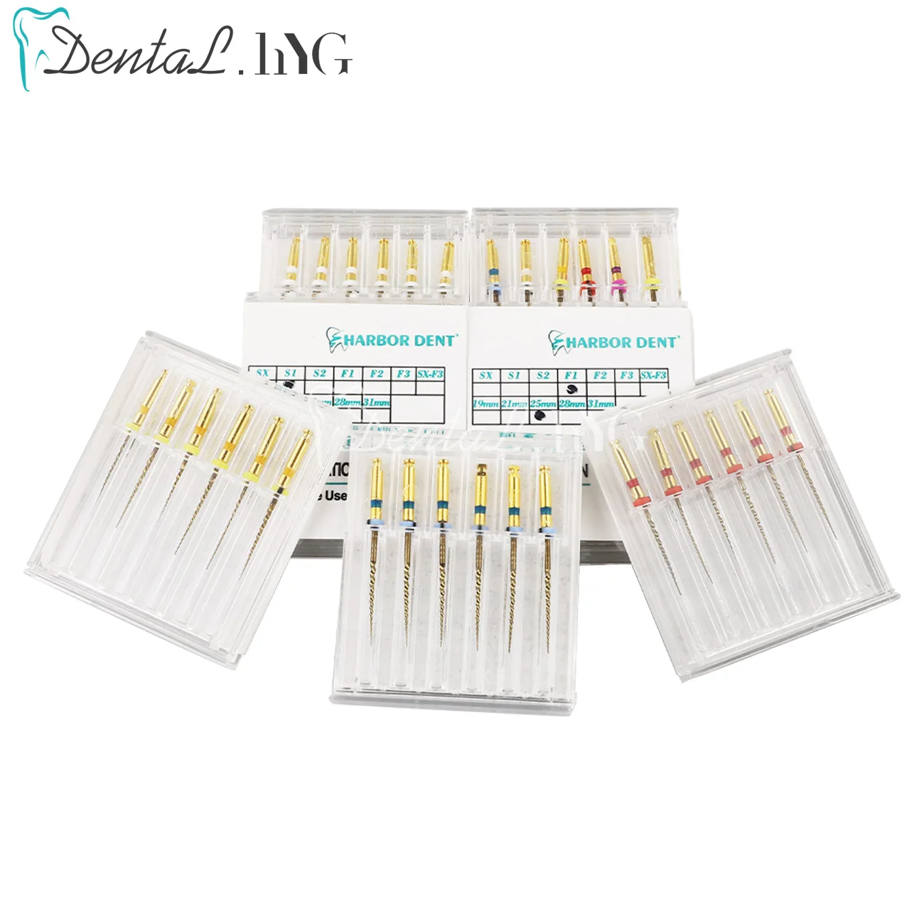 Dental SX-F3 Gold Dateien Nitinol Rotary Universal Motor Endodontie Anti-Müdigkeit Konstante Nadel Zahnmedizin Wurzel Kanal Material