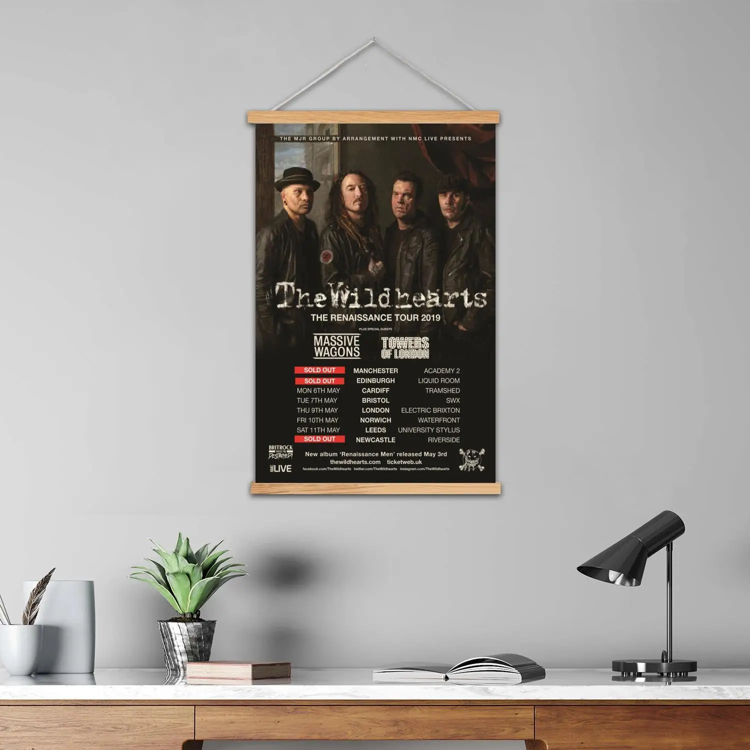 The Wildhearts Framed Wall Painting Canvas Art Poster, Wall Art  Modern Family Bedroom Decor Posters,Decorative painting