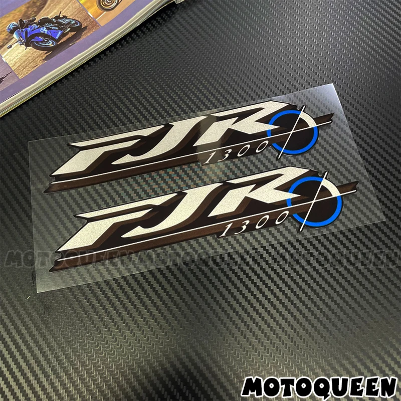 2X Motorcycle Fuel Tank Pad Side Wheels Shell Wind Decor Label Logo Decals Stickers for Honda FJR 600 1200 1300 FJR600 FJR1300