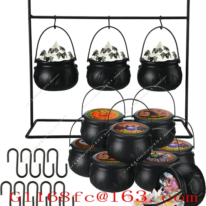 Halloween Party Mini Witch Jar Candy Bowl Shelf 9 Jar Holders Removable