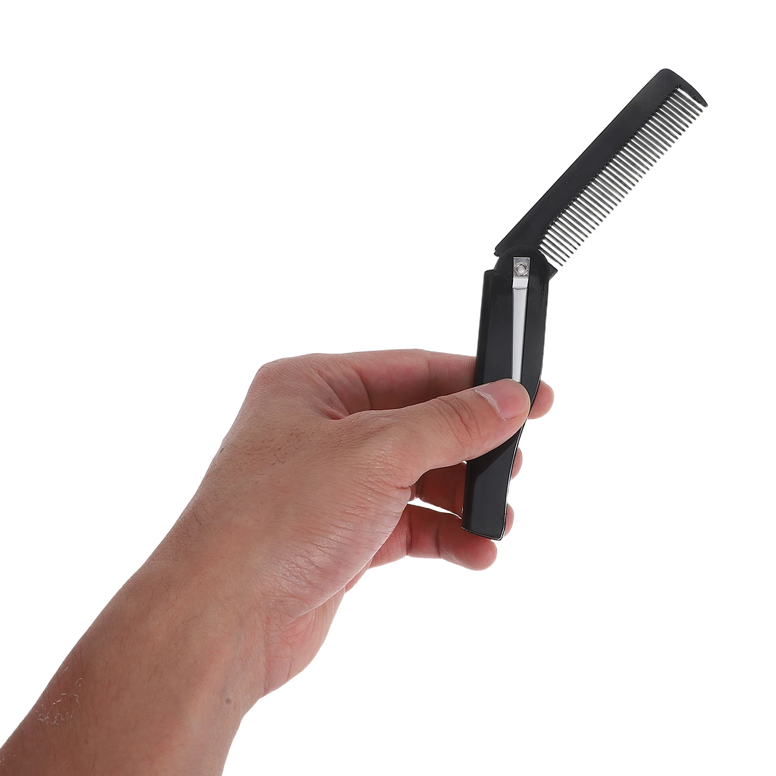 

4 Pcs Travel Folding Comb Pocket Brush Hair Fine Tooth Bangs Compact Size Foldable Plastic Haircomb